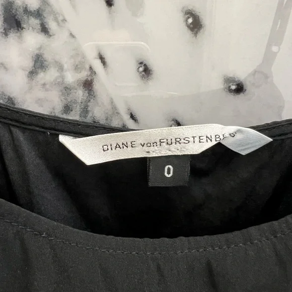 Dian von Furstenberg Silk Black Slip Dress - Picture 4 of 6